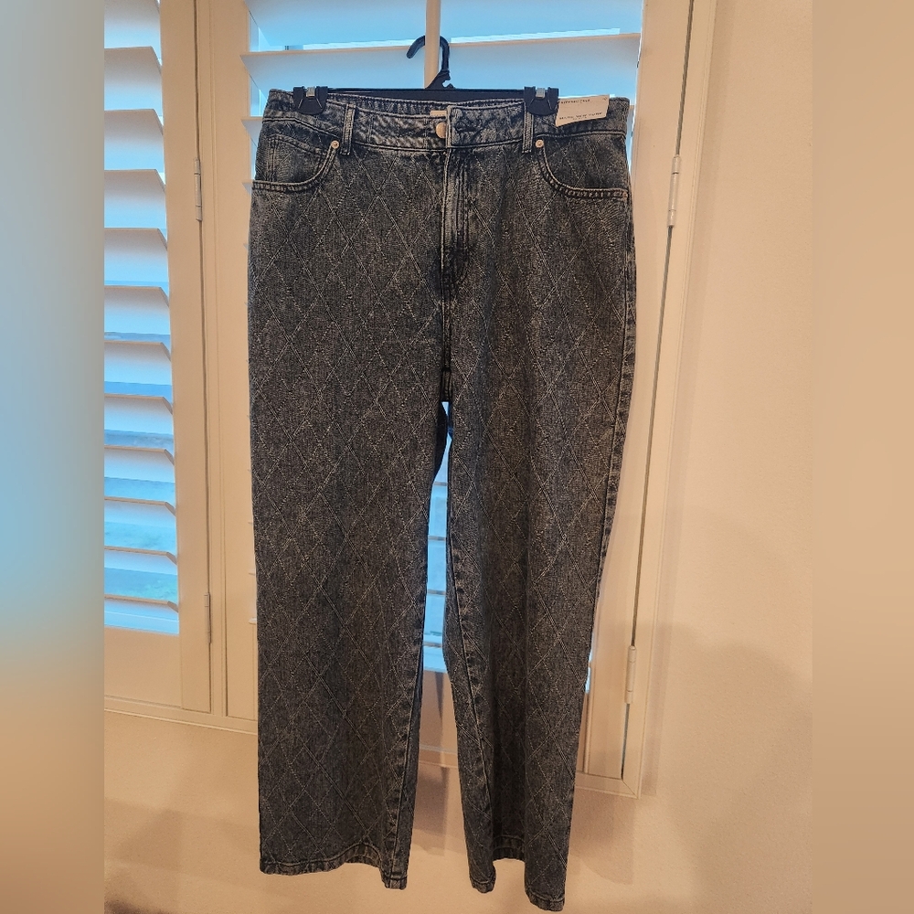 Marc New York Straight Crop Womens Quilted Jeans Brand New With Tags Size 10